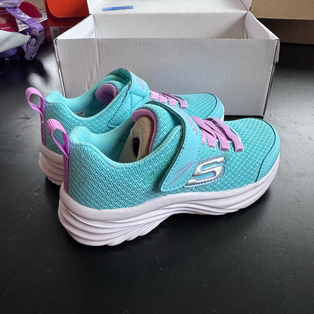 Skechers Kids' Aqua and Lavender Sneakers